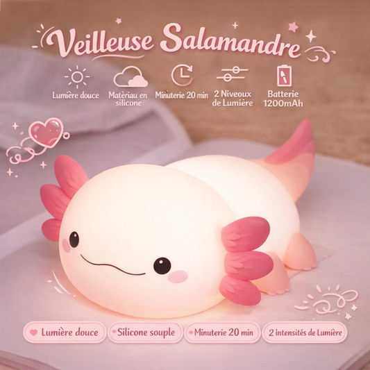 Nidouce – Veilleuse Axolotl Douce et Apaisante
