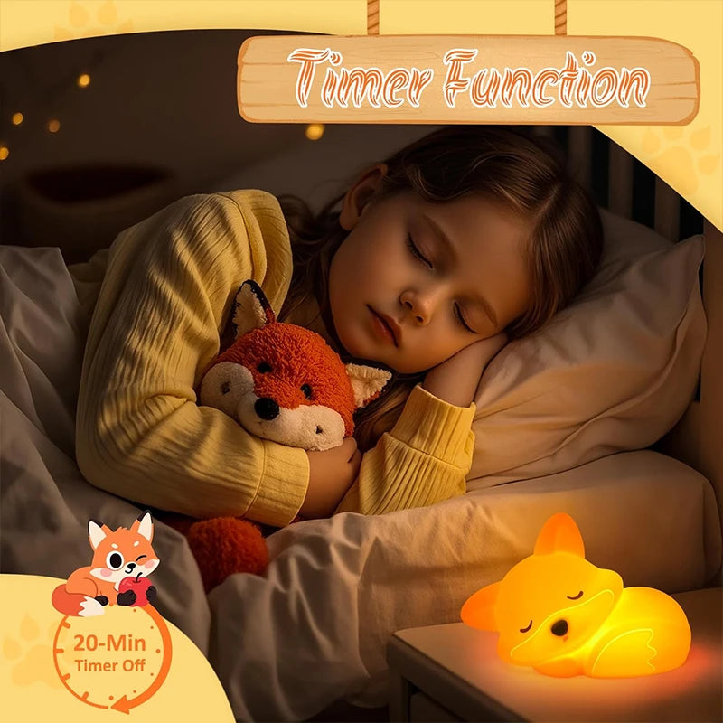 Noctélia – Veilleuse Renard Rechargeable pour Bébé